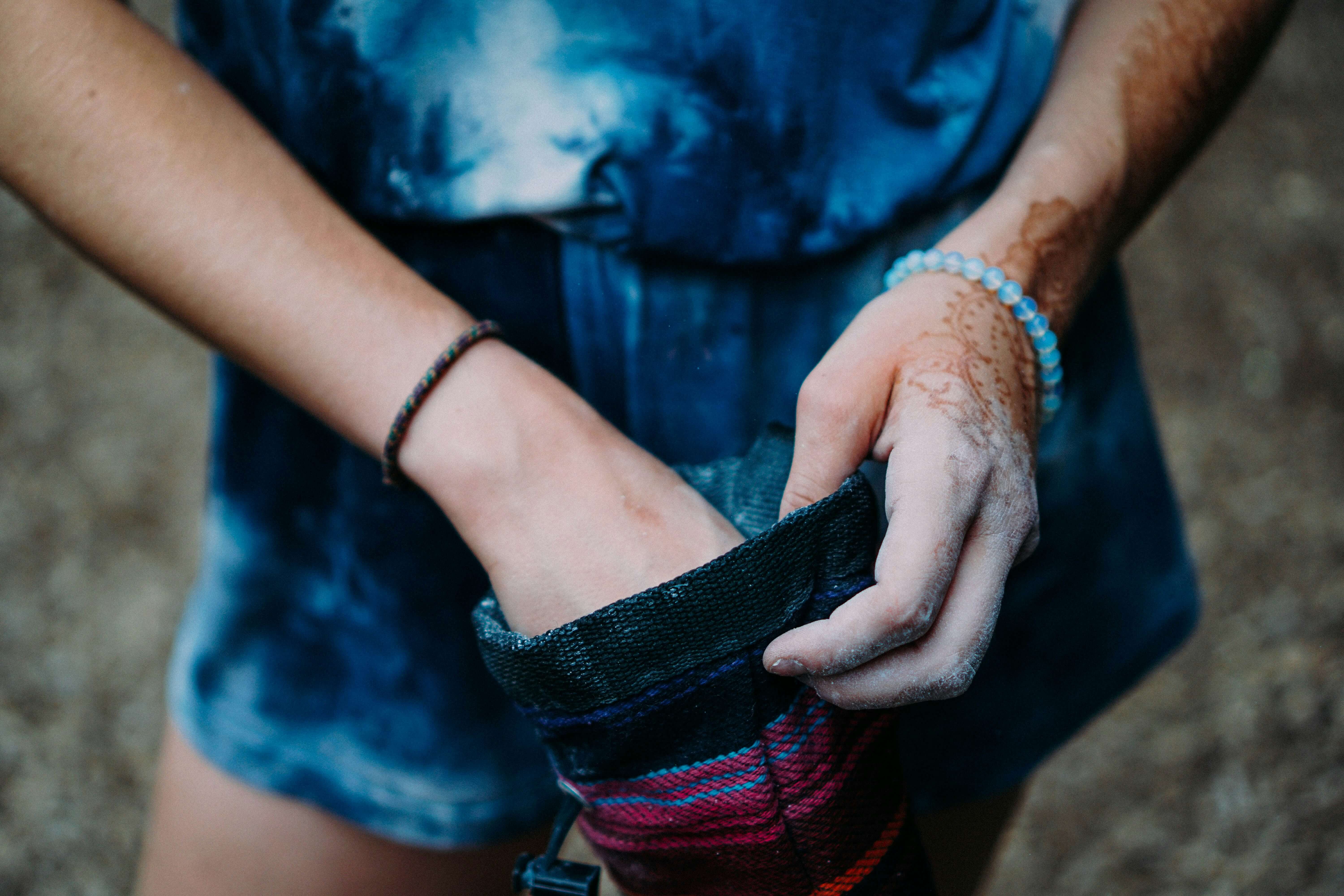 Climber With Chalk Bag